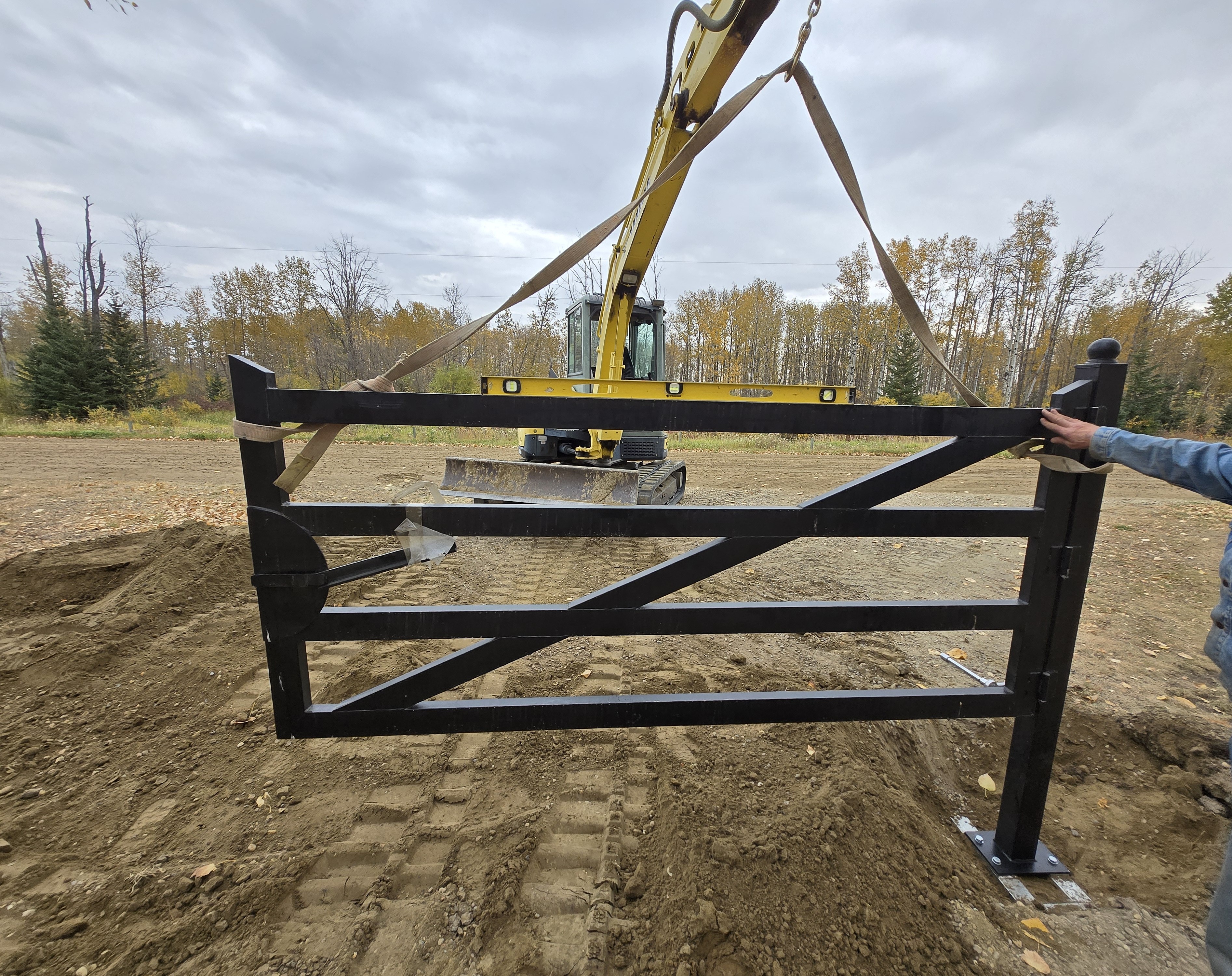 Earthworks equipment on site