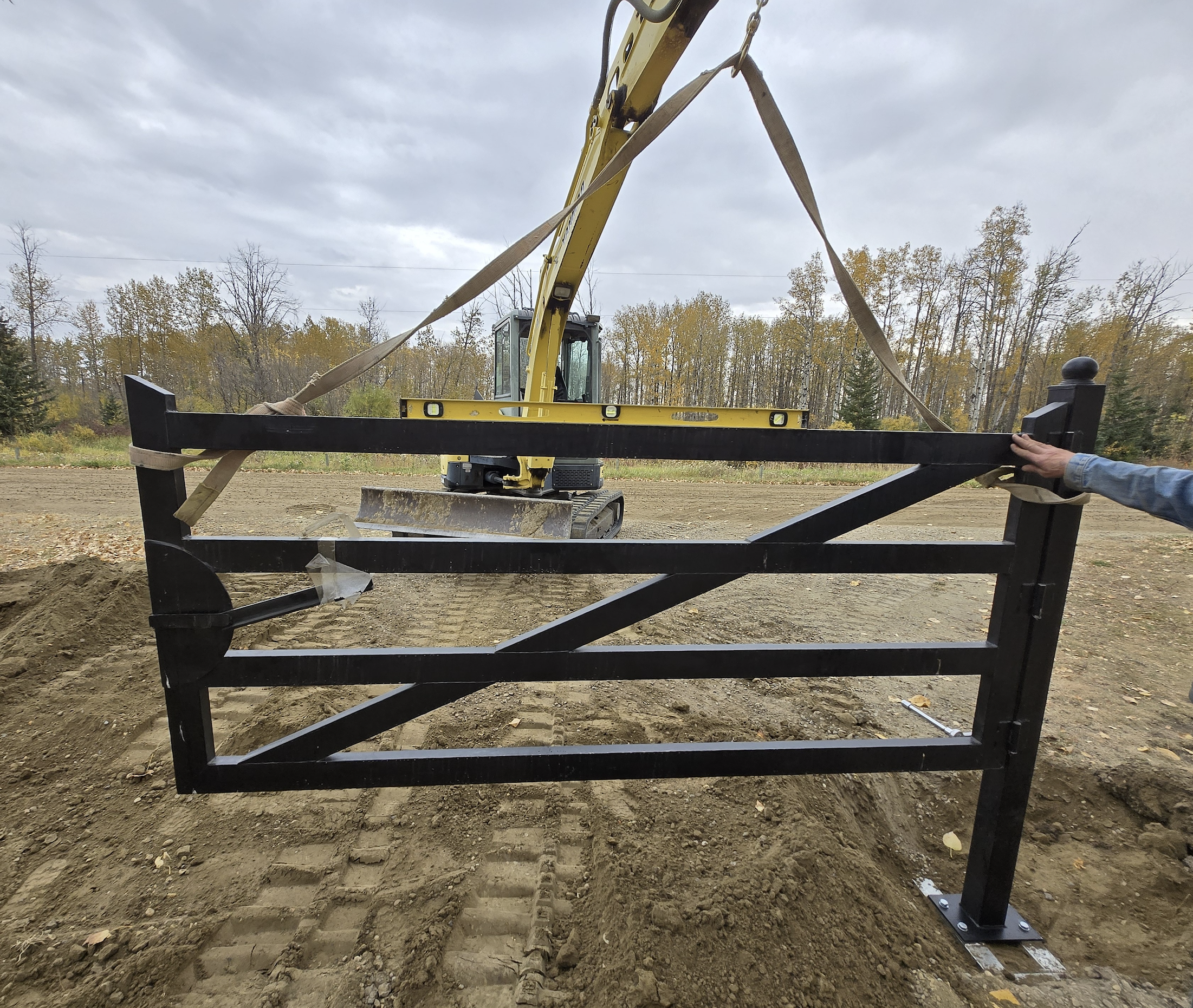 Earthworks equipment on site