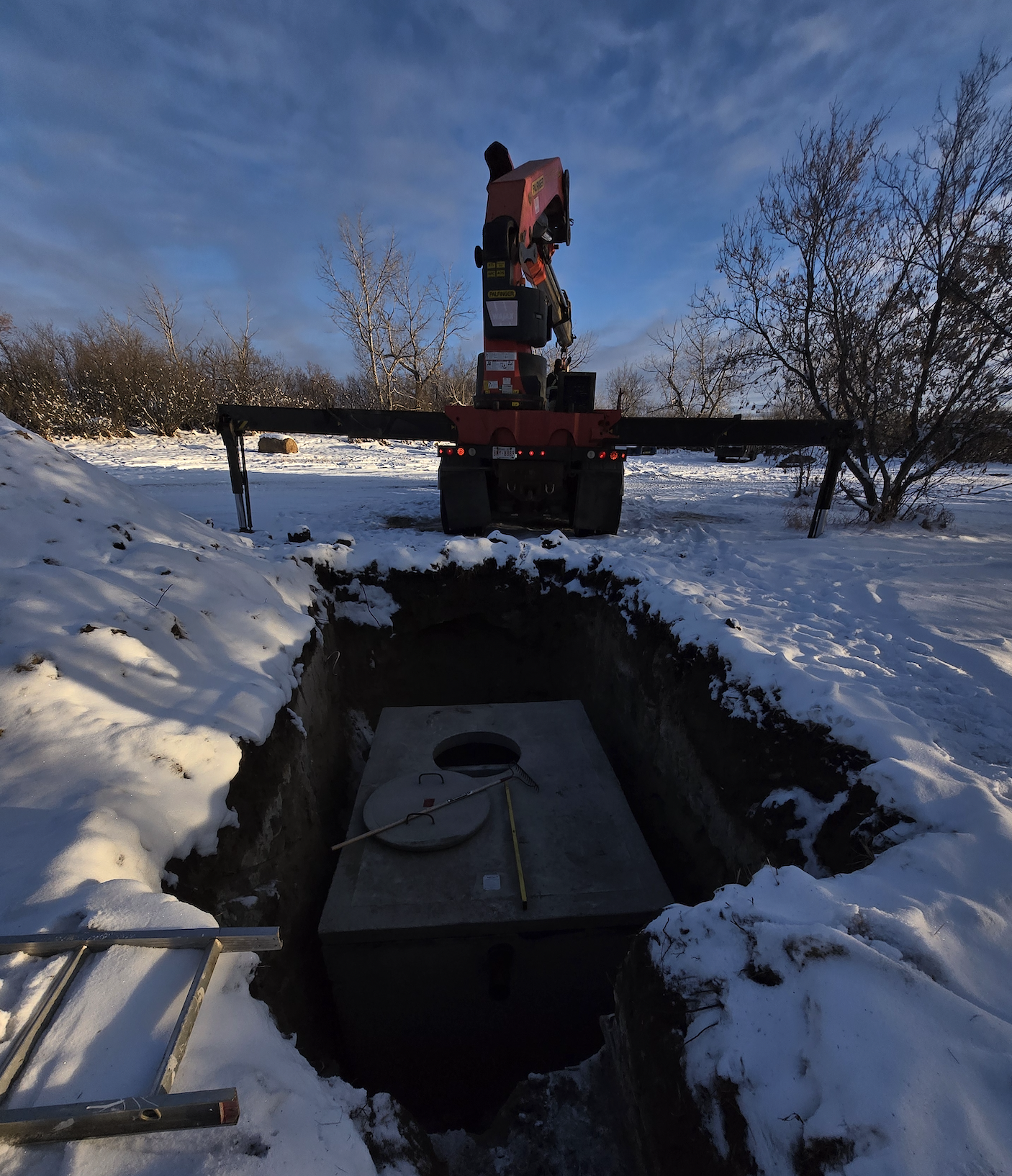 Septic tank installation